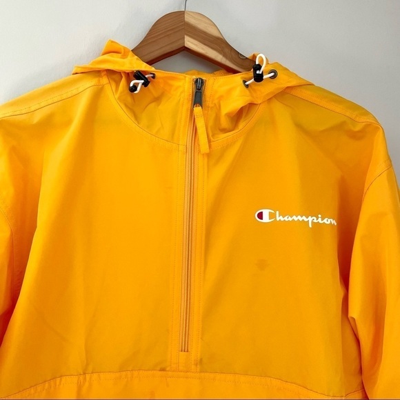 Champion Yellow Gold Windbreaker Lightweight Jacket Medium - Picture 6 of 12